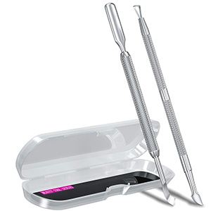 metal silver cuticle pusher