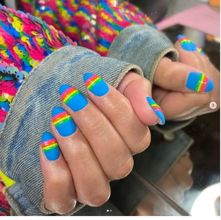 colourful nails design