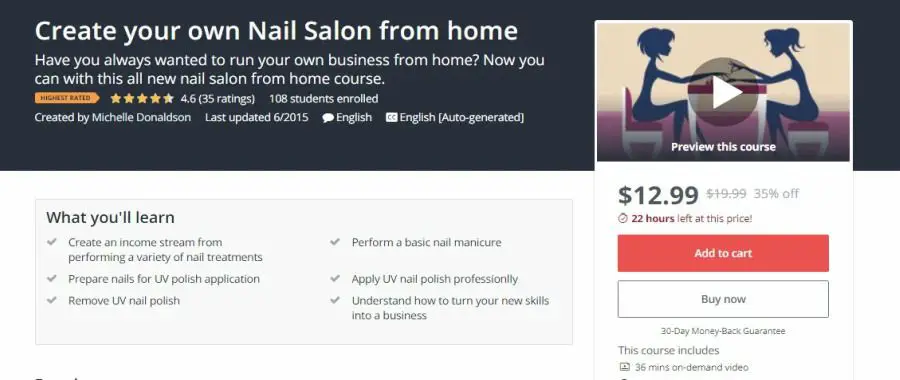 create your own nail salon from home