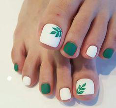 green sprout toe nails