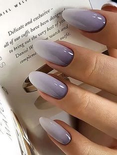 mystical purple with a unique nail colour gradient