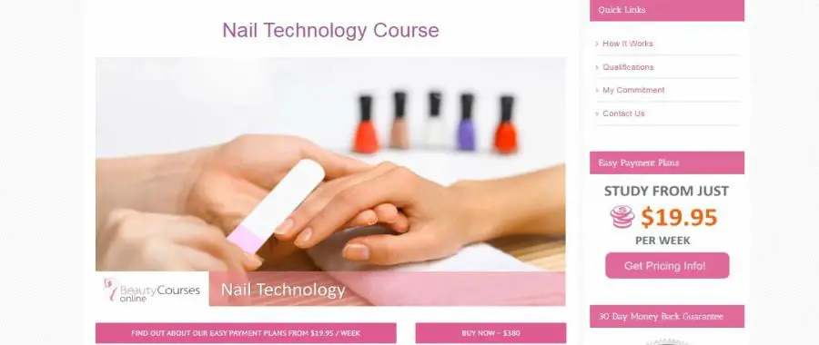 nail technology course