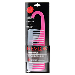 revlon essentials 2 piece tangle free comb set