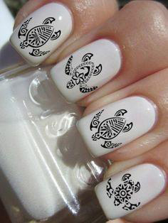 sea turtle nails design