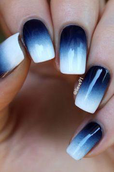blue nail polish designs-4 dark blue nails