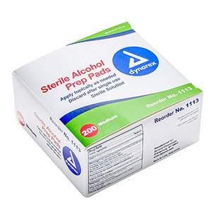 dynarex alcohol prep pad sterile