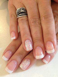 glitter french nail designs-7