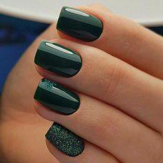 green nail ideas-4