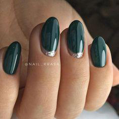 green nail ideas- 5