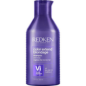 redken color extend blondage color depositing purple shampoo 