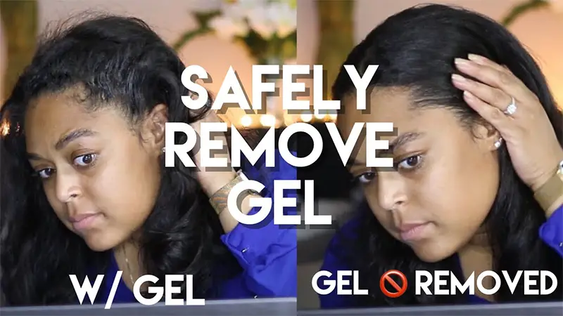 remove gel from hair
