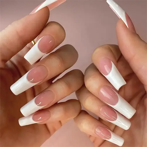 Classic French Nails