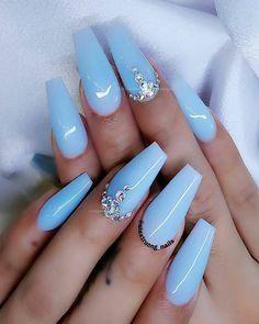  blue coffin nails