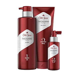 old spice hair thickening bundle for men