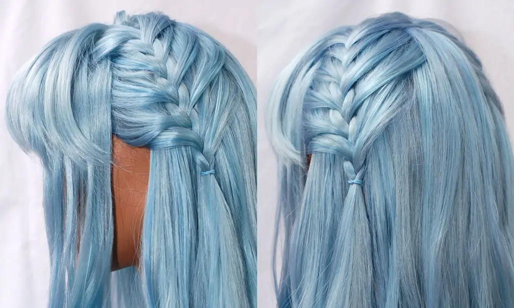 how you can French braid a wig